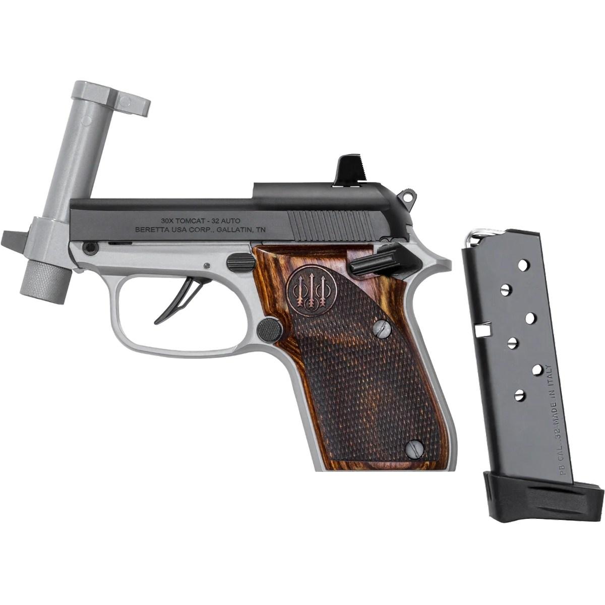 beretta 30x tomcat inox black wood grips mt