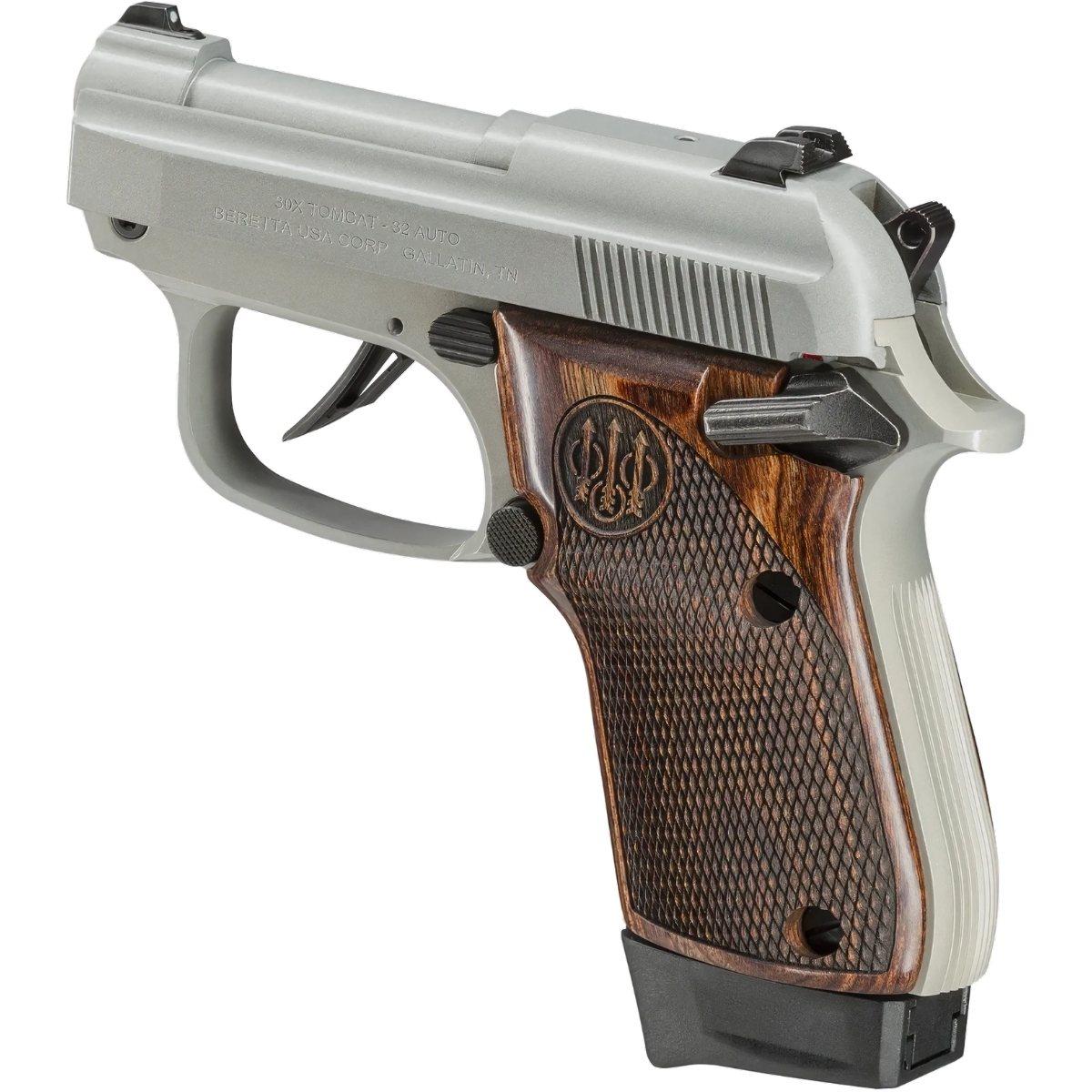 beretta 30x tomcat inox wood grips