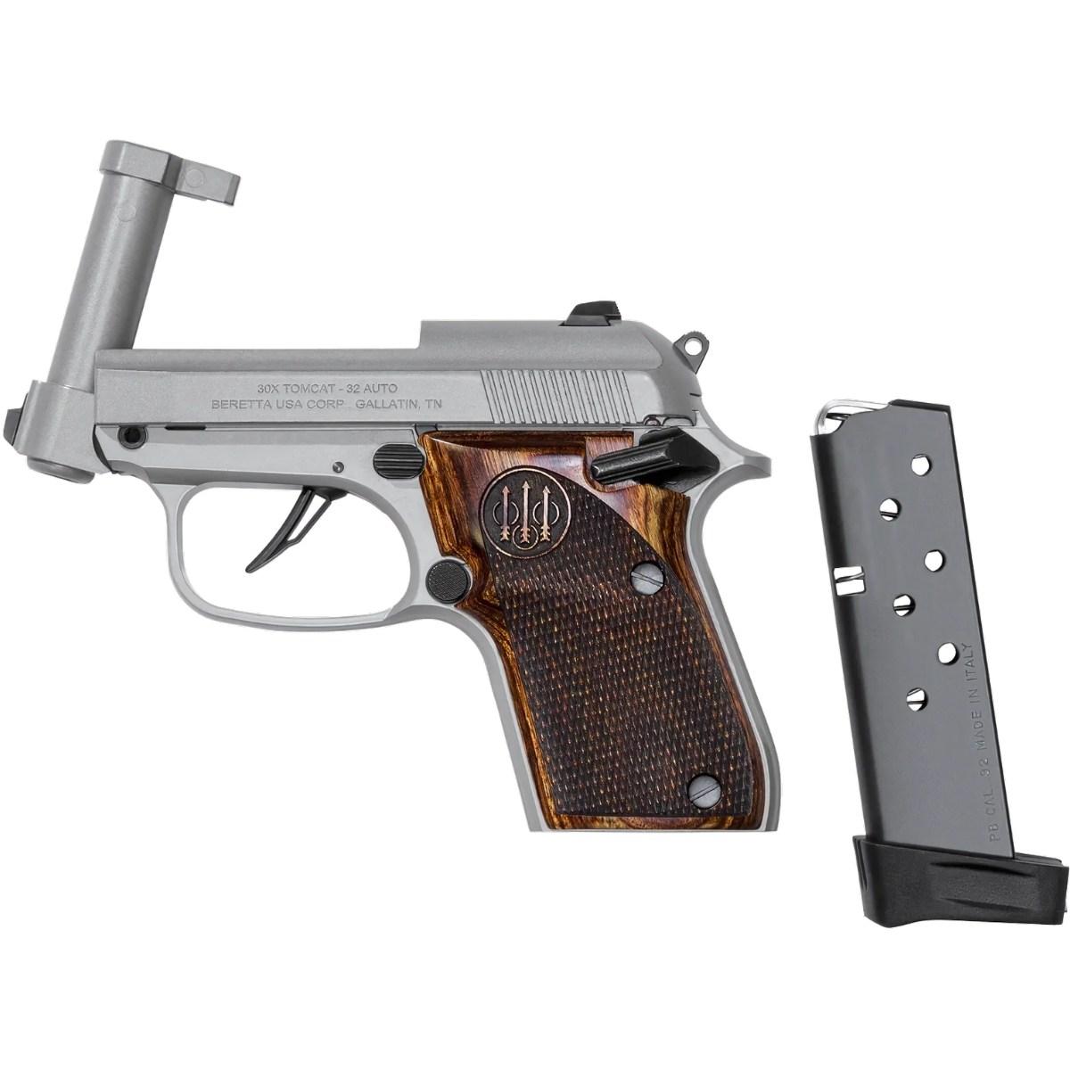 beretta 30x tomcat inox wood grips