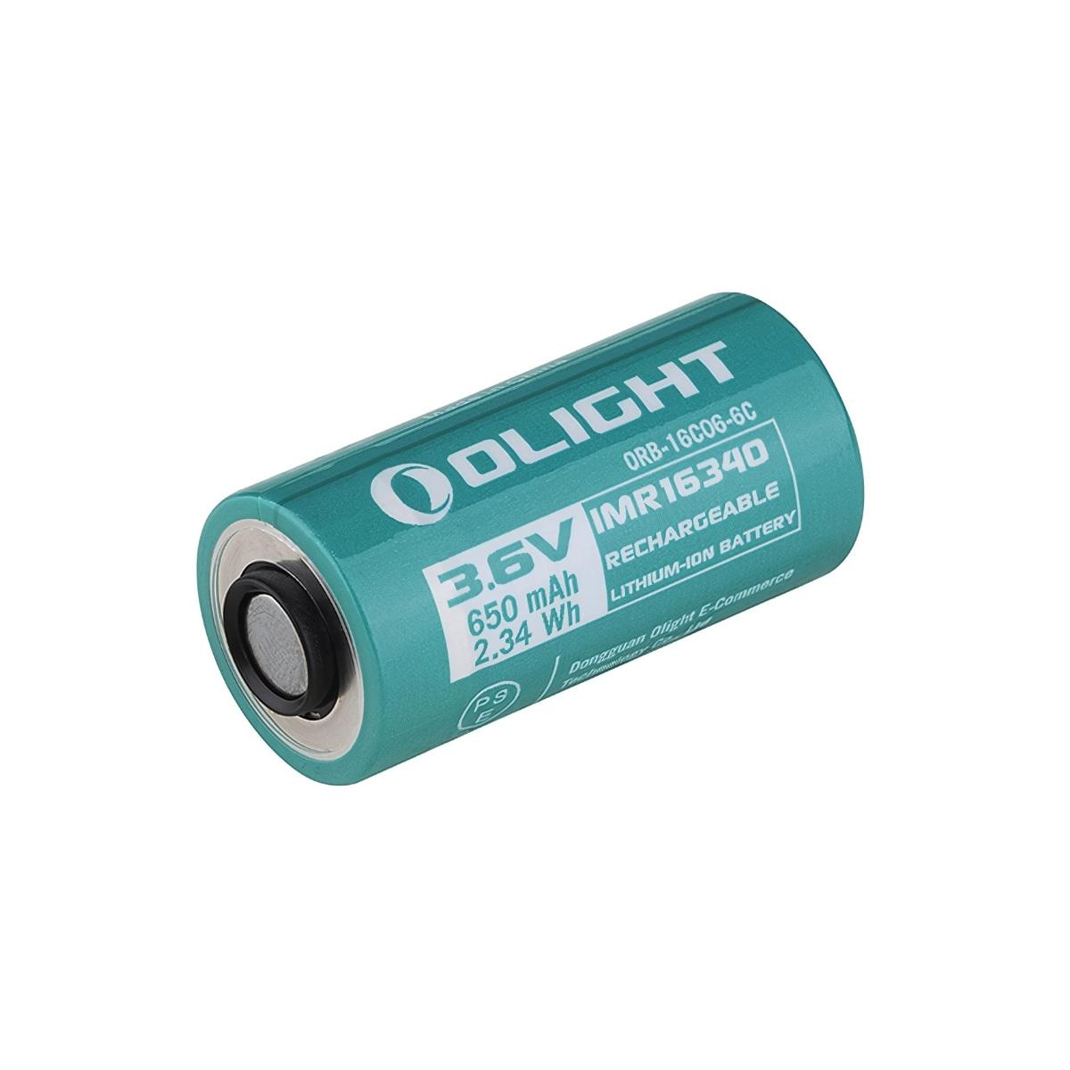 olight akumulator rcr123a imr16340 3 7v li fe 650 mah