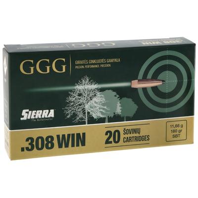GGG  .308 Win 180gr SBT SIERRA