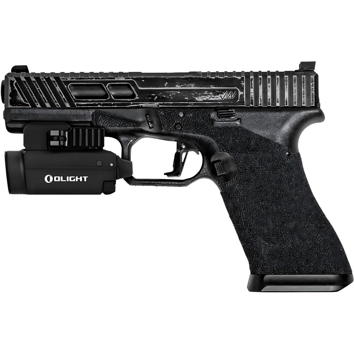 olight latarka pistoletowa z zielonym celownikiem laserowym baldr s 800 lumenow czarna
