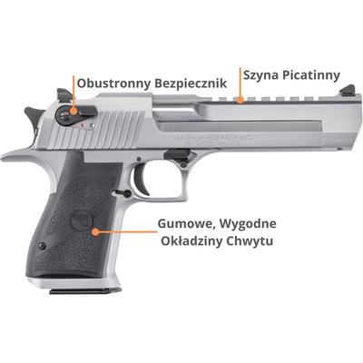 desert eagle xix 6 brushed chrome 44magnum de44bc
