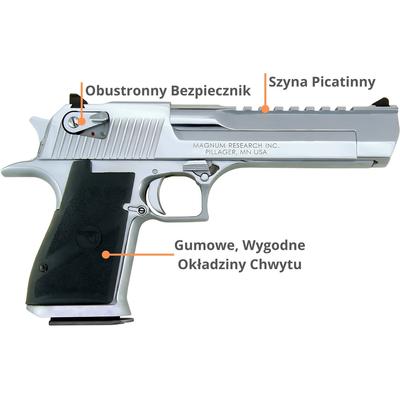 desert eagle xix 6 polished chrome 44magnum de44pc