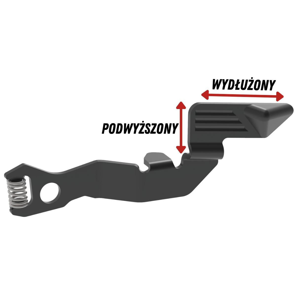 kagwerks podwyzszony powiekszony zrzut zamka glock 43 43x 48 slimline a079 00819 000