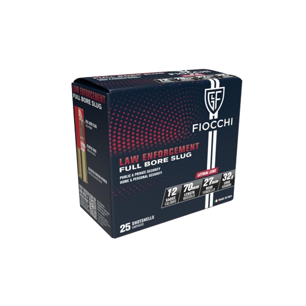 fiocchi 12 70 law enforcement full bore slug 32g