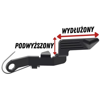 primatia kagwerks podwyzszony powiekszony zrzut zamka glock gen 3 i 4