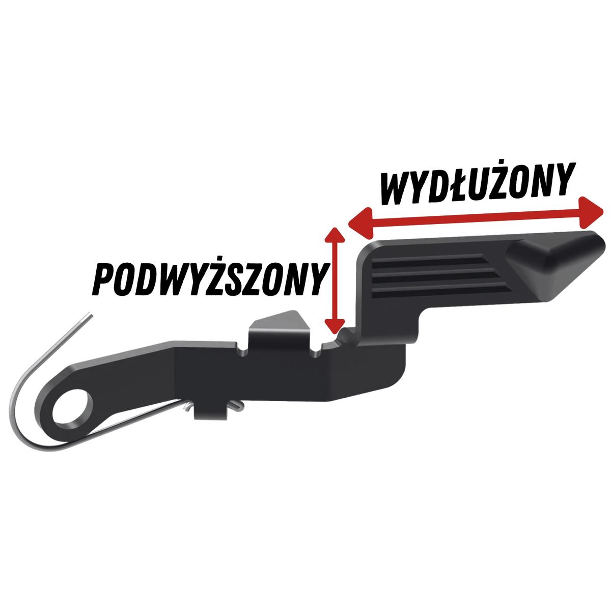 primatia kagwerks podwyzszony powiekszony zrzut zamka glock gen 3 i 4