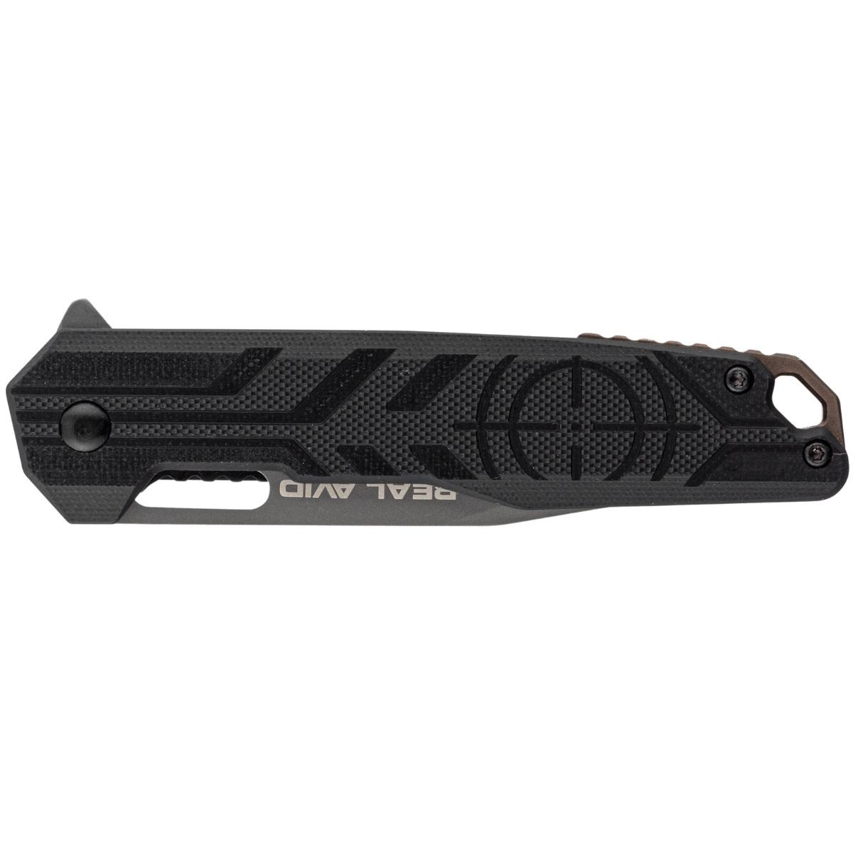 real avid noz skladany edc rav 7 g10 czarny avrav7