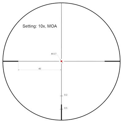 vector optics luneta celownicza forester 2 10x40 sfp riflescope czarna scom 02