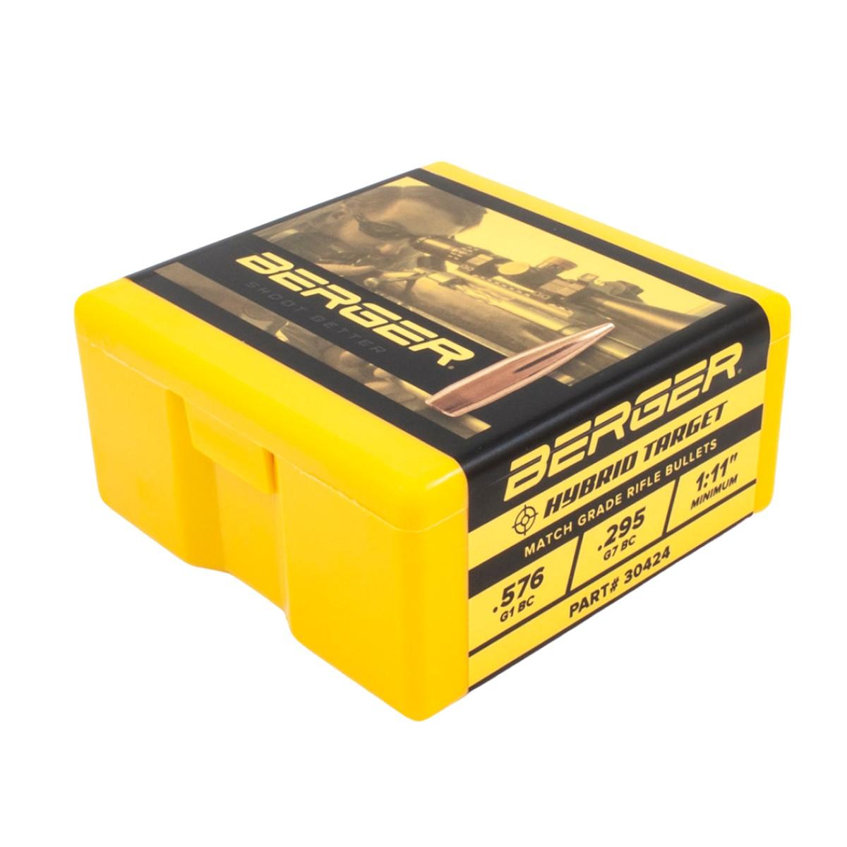 berger pociski 30 hybrid target 185gr nr 30424 100 szt