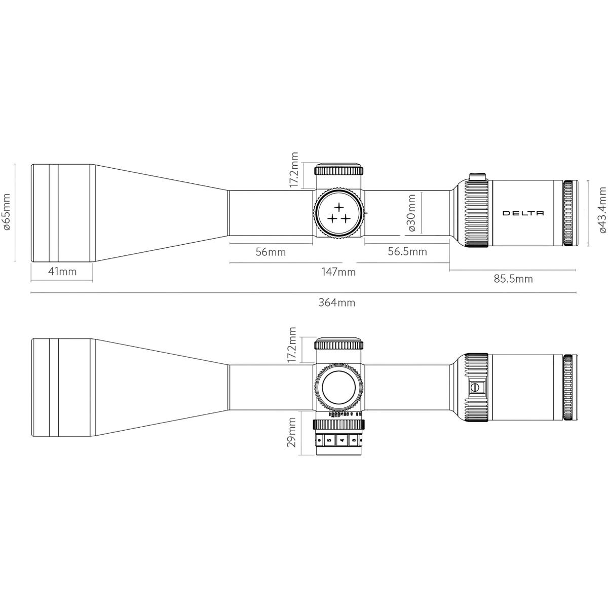 delta optical luneta celowniczna titanium hd 2 5 15x56 sf 4a s do 2453
