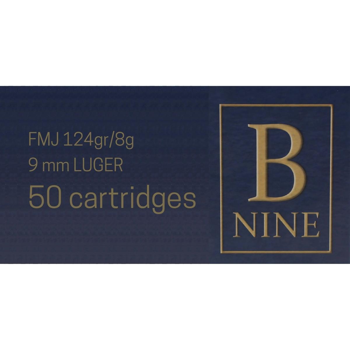 b nine 9x19 124gr 8g fmj
