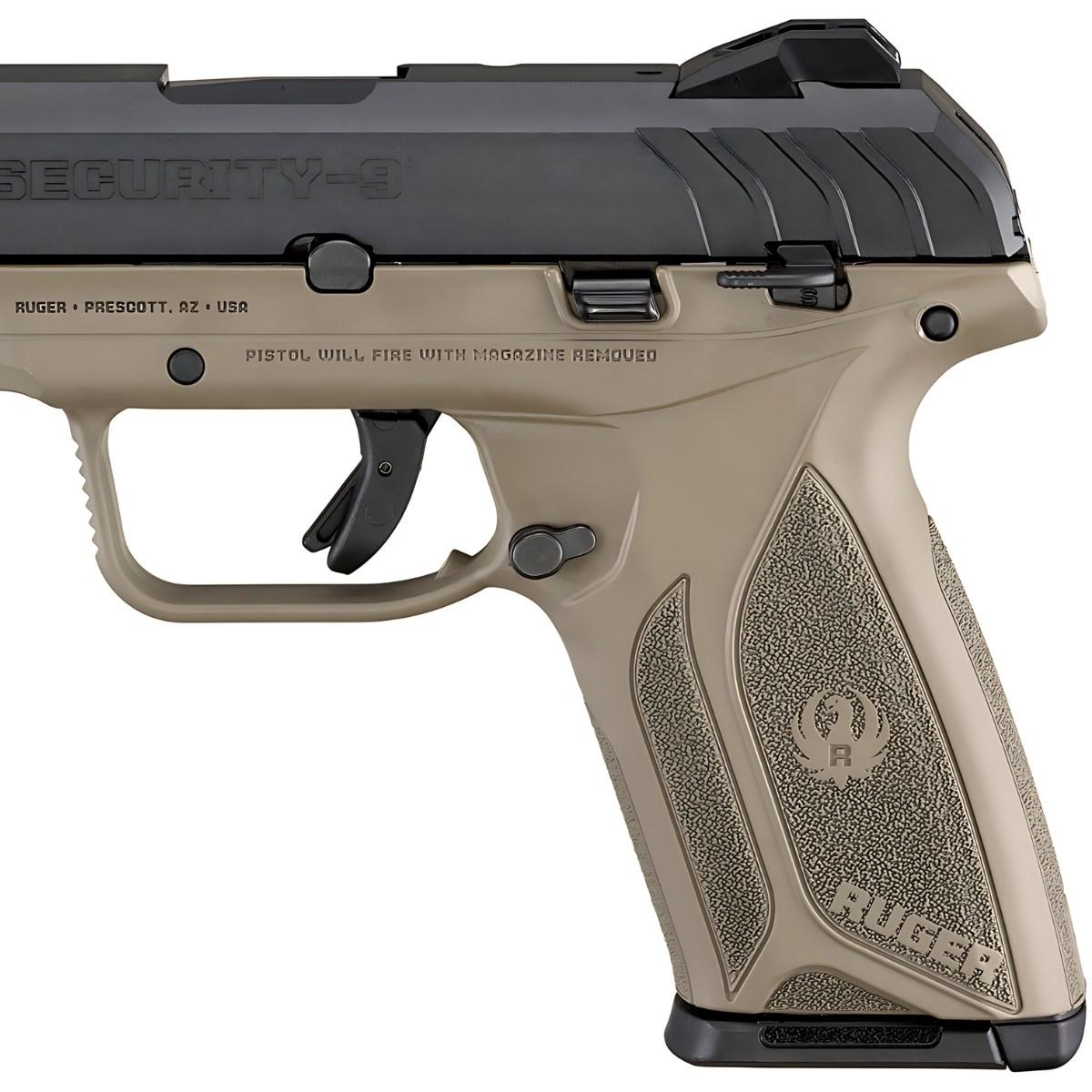 ruger security 9 black fde 3846