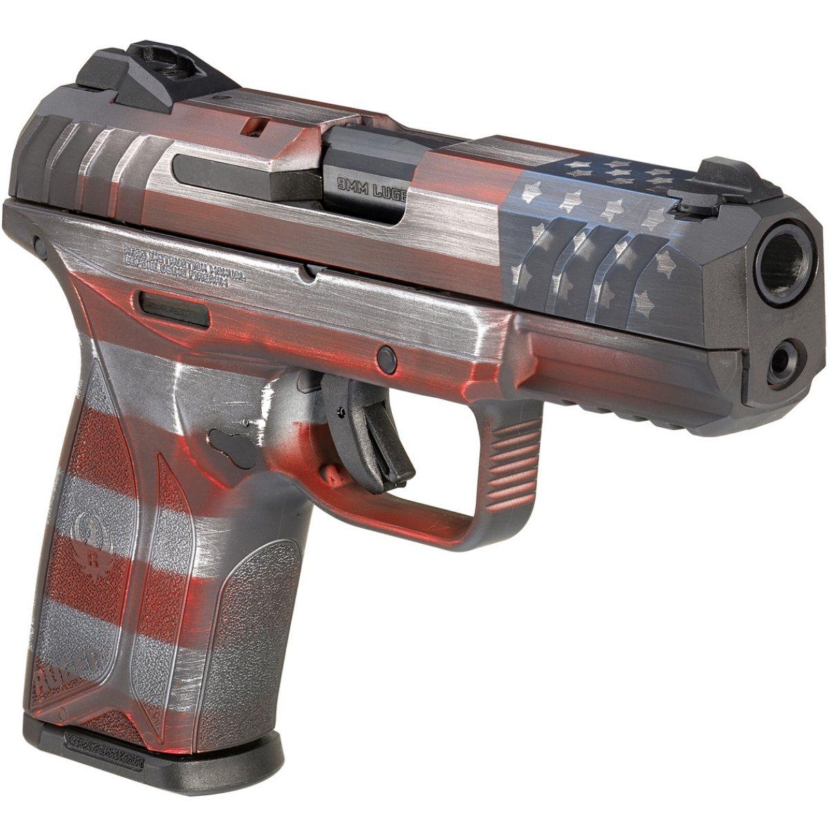 ruger security 9 compact battleworn flag 3840