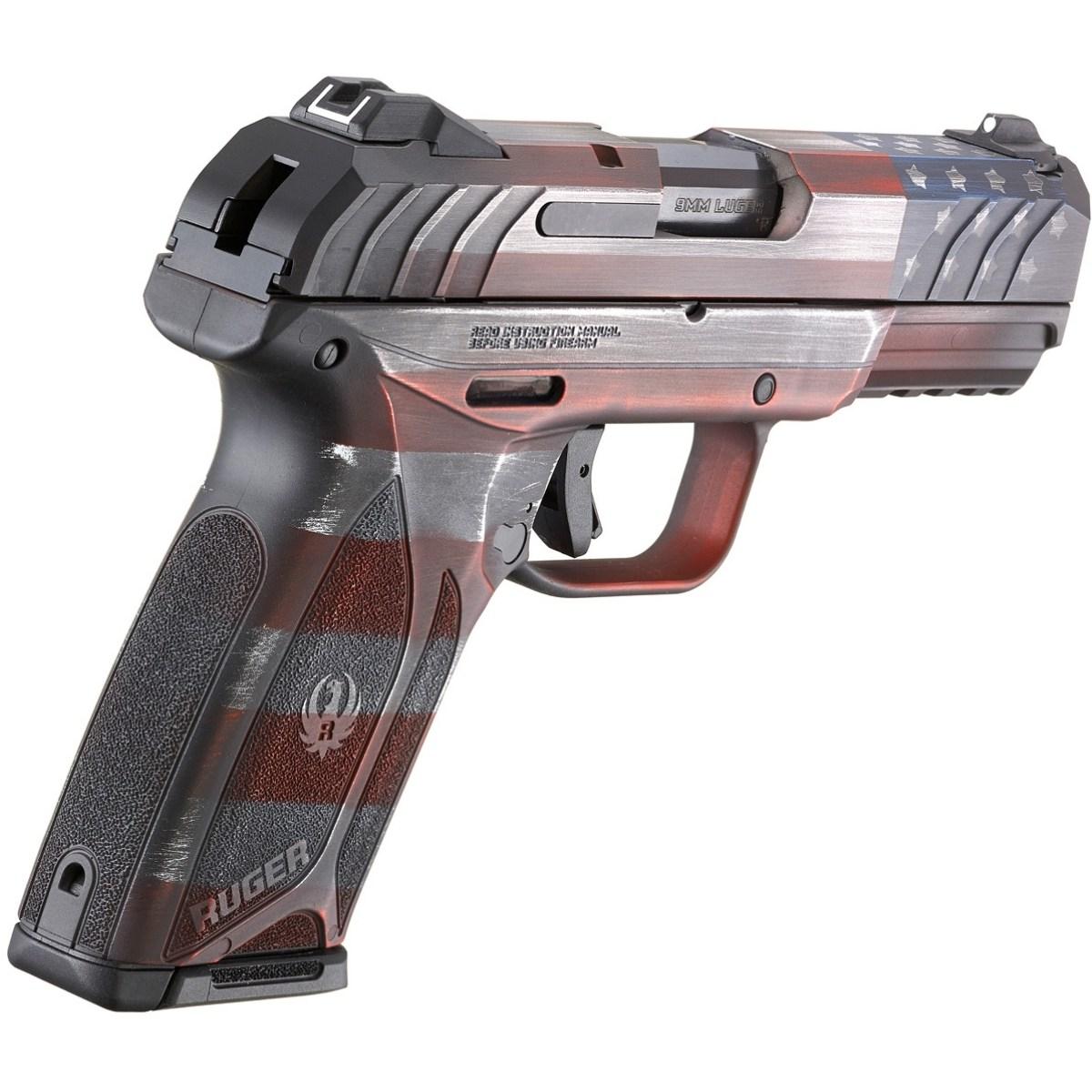 ruger security 9 compact battleworn flag 3840