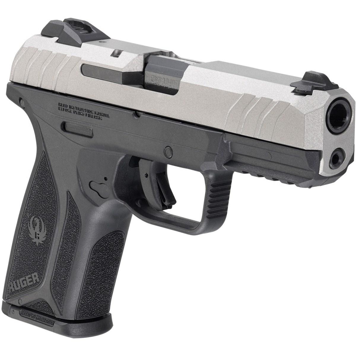 ruger security 9 silver black 3822