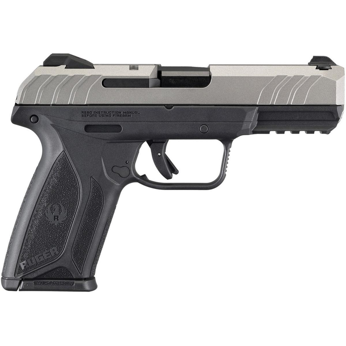 ruger security 9 silver black 3822