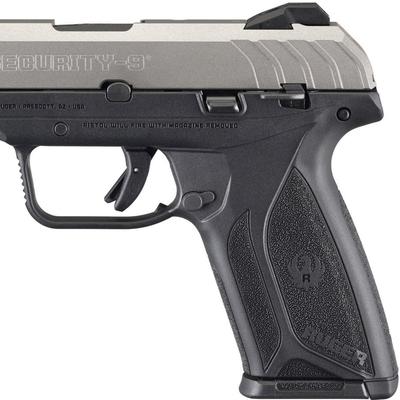 ruger security 9 silver black 3822