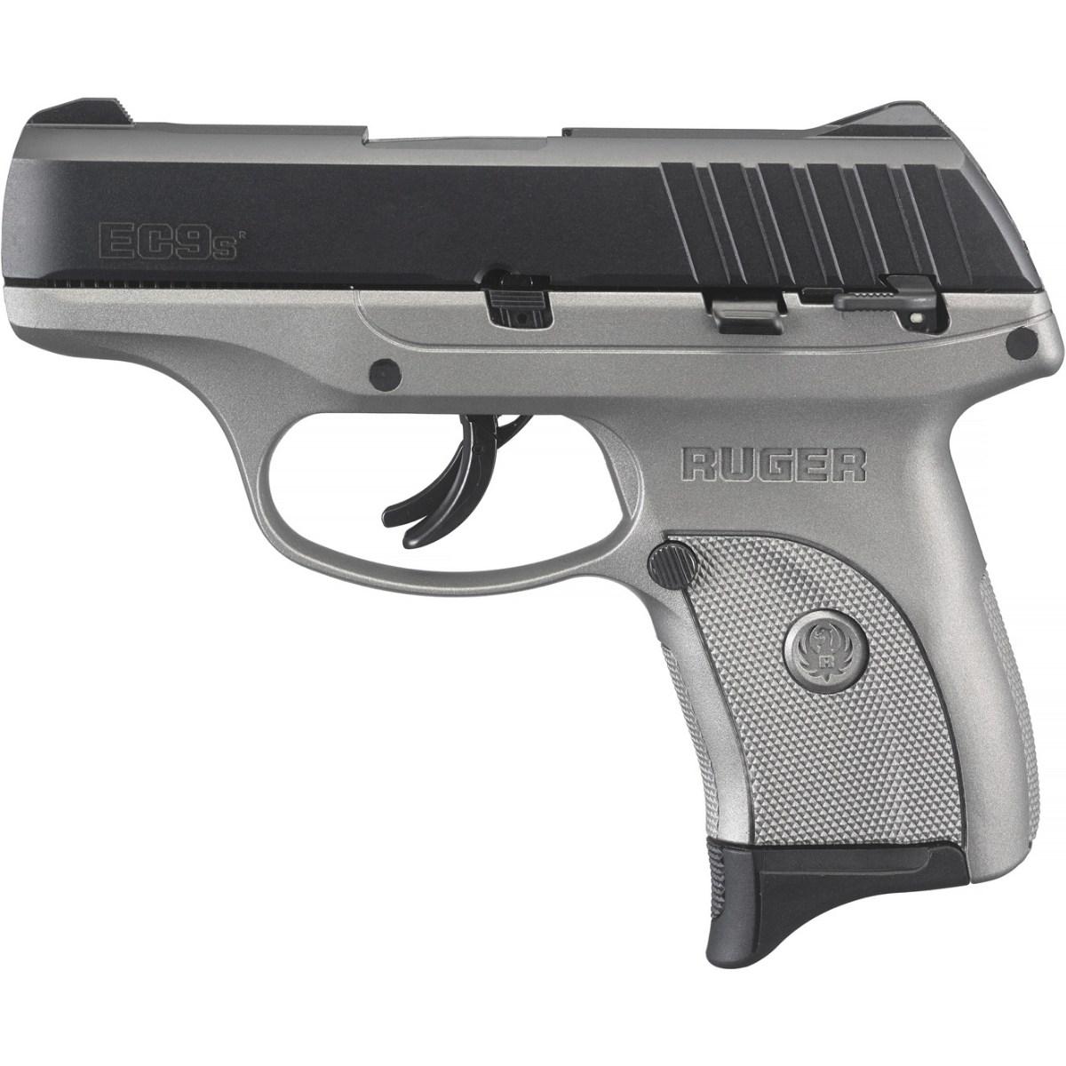 ruger ec9s bk silver 3290