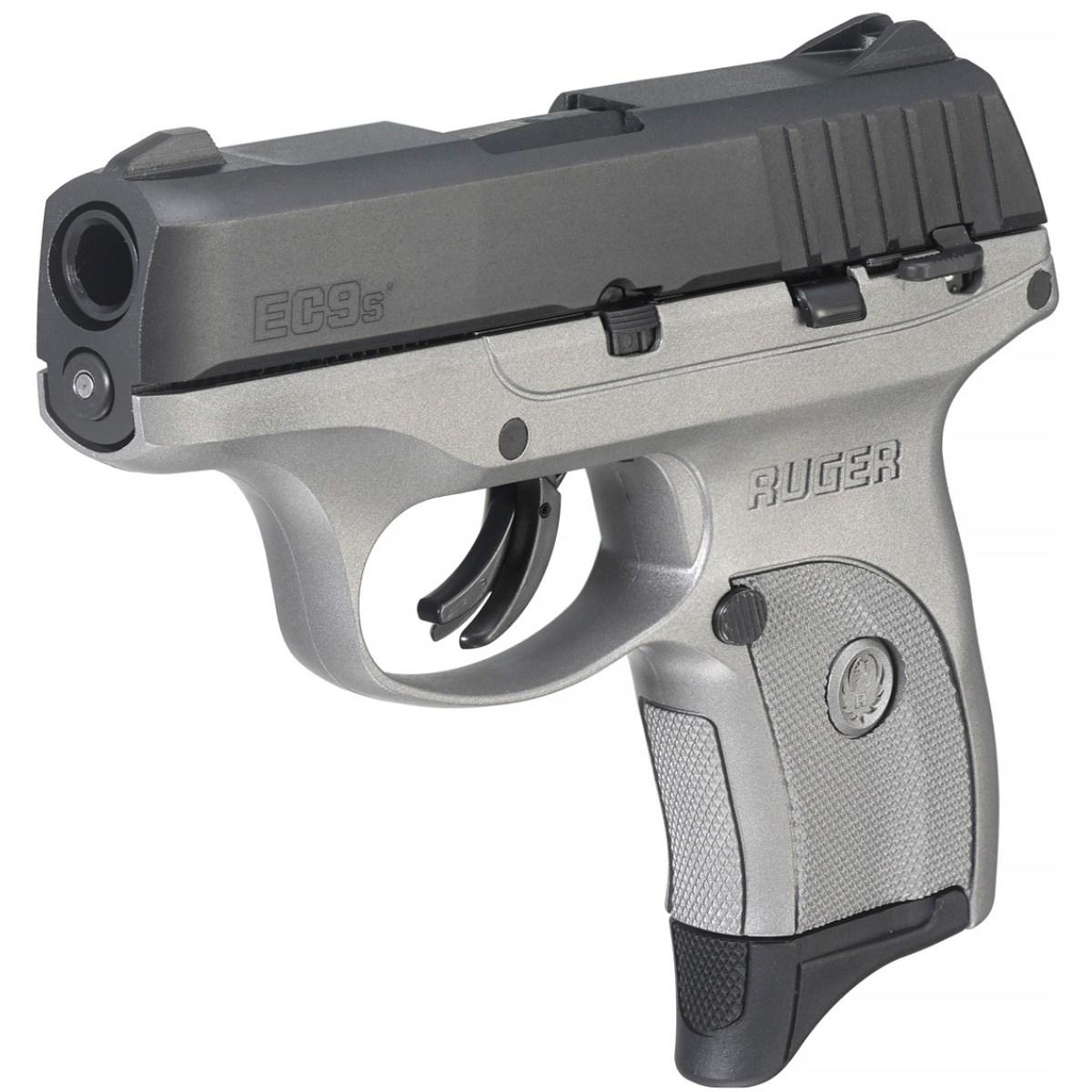 ruger ec9s bk silver 3290