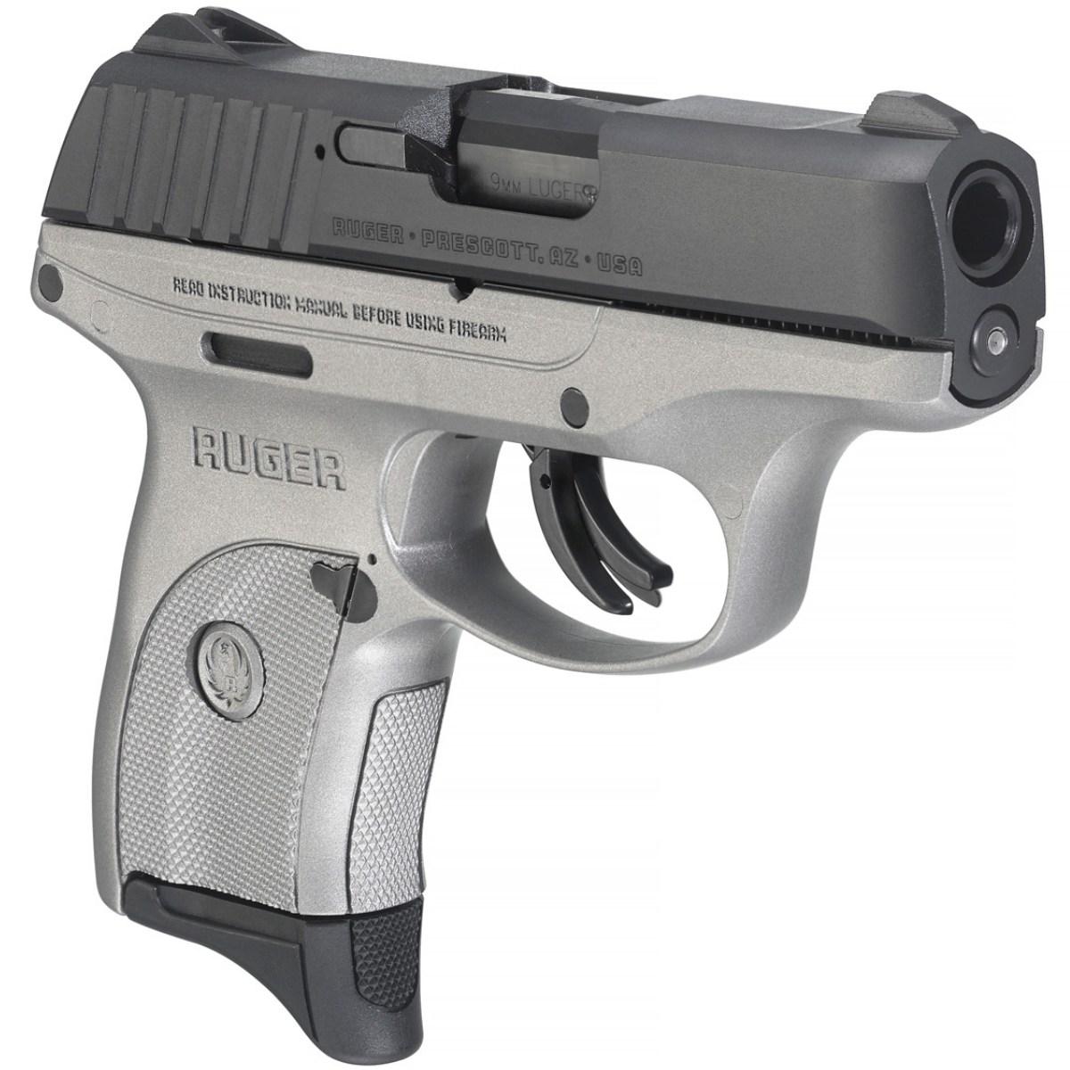 ruger ec9s bk silver 3290