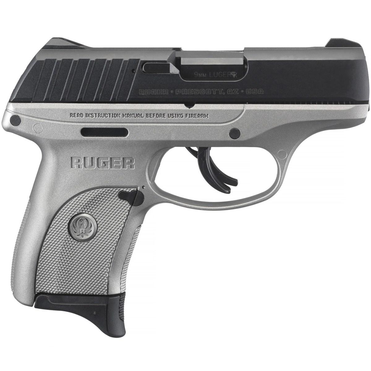 ruger ec9s bk silver 3290