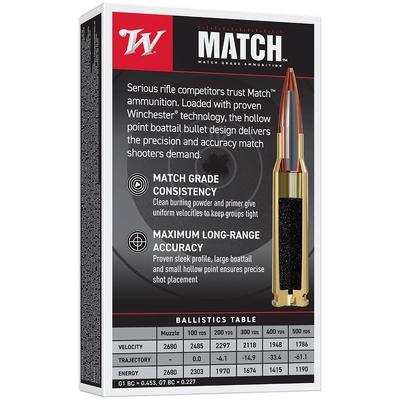 winchester 308win match 168gr hpbt