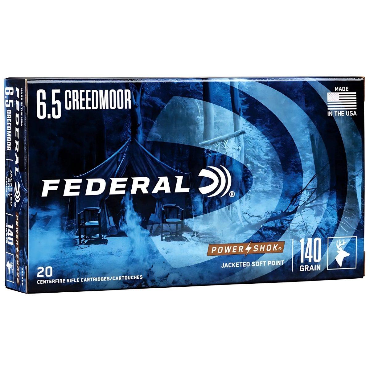 6 5 creedmoor federal jsp power shok 140gr 9g 65crdb