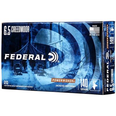 6 5 creedmoor federal jsp power shok 140gr 9g 65crdb