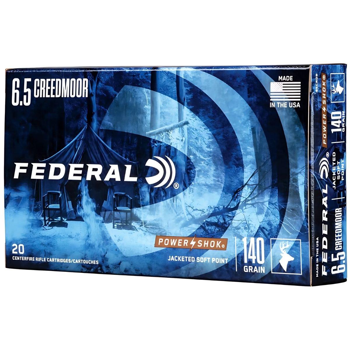 6 5 creedmoor federal jsp power shok 140gr 9g 65crdb