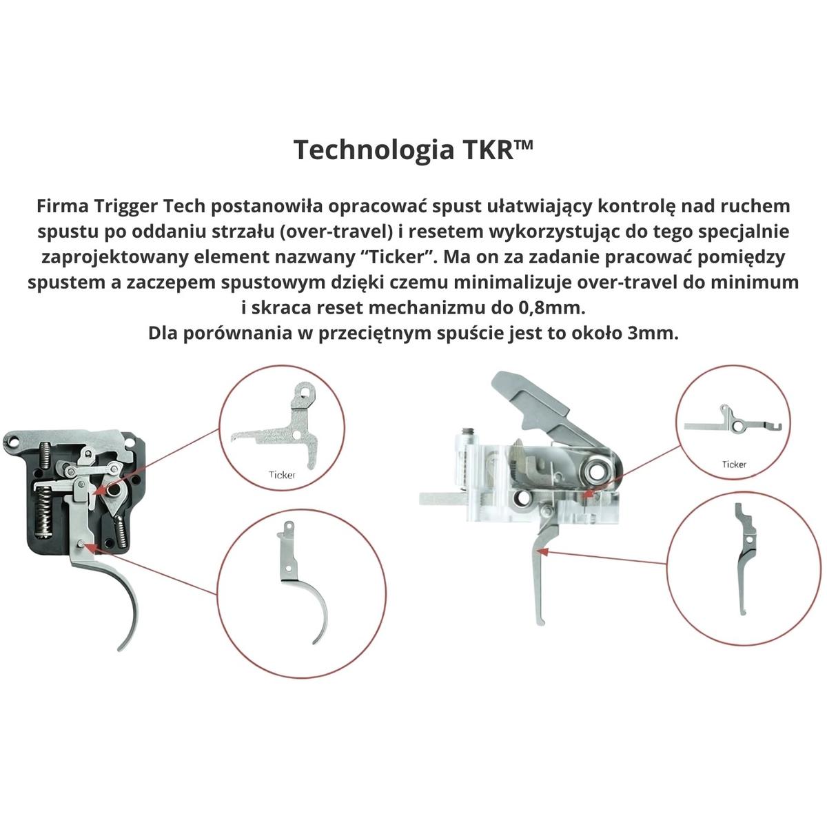 triggertech mechanizm spustowy rem700 diamond pro curved pvd black single stage lh r7l srb 02 tnp