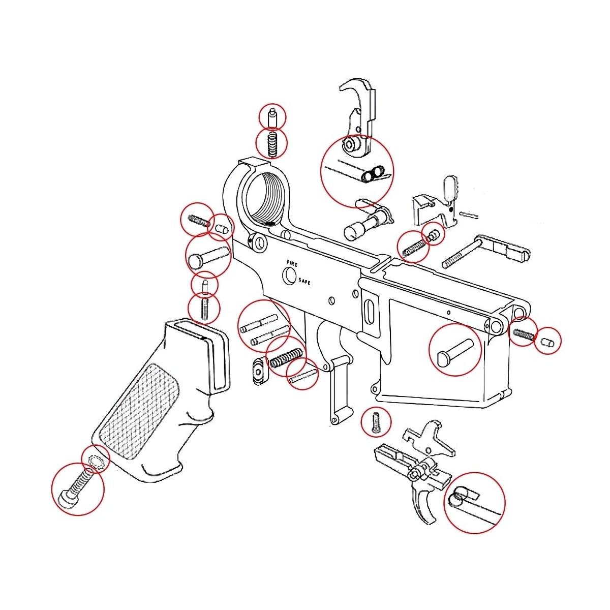 eemann tech zestaw czesci do ar 15 et 180005