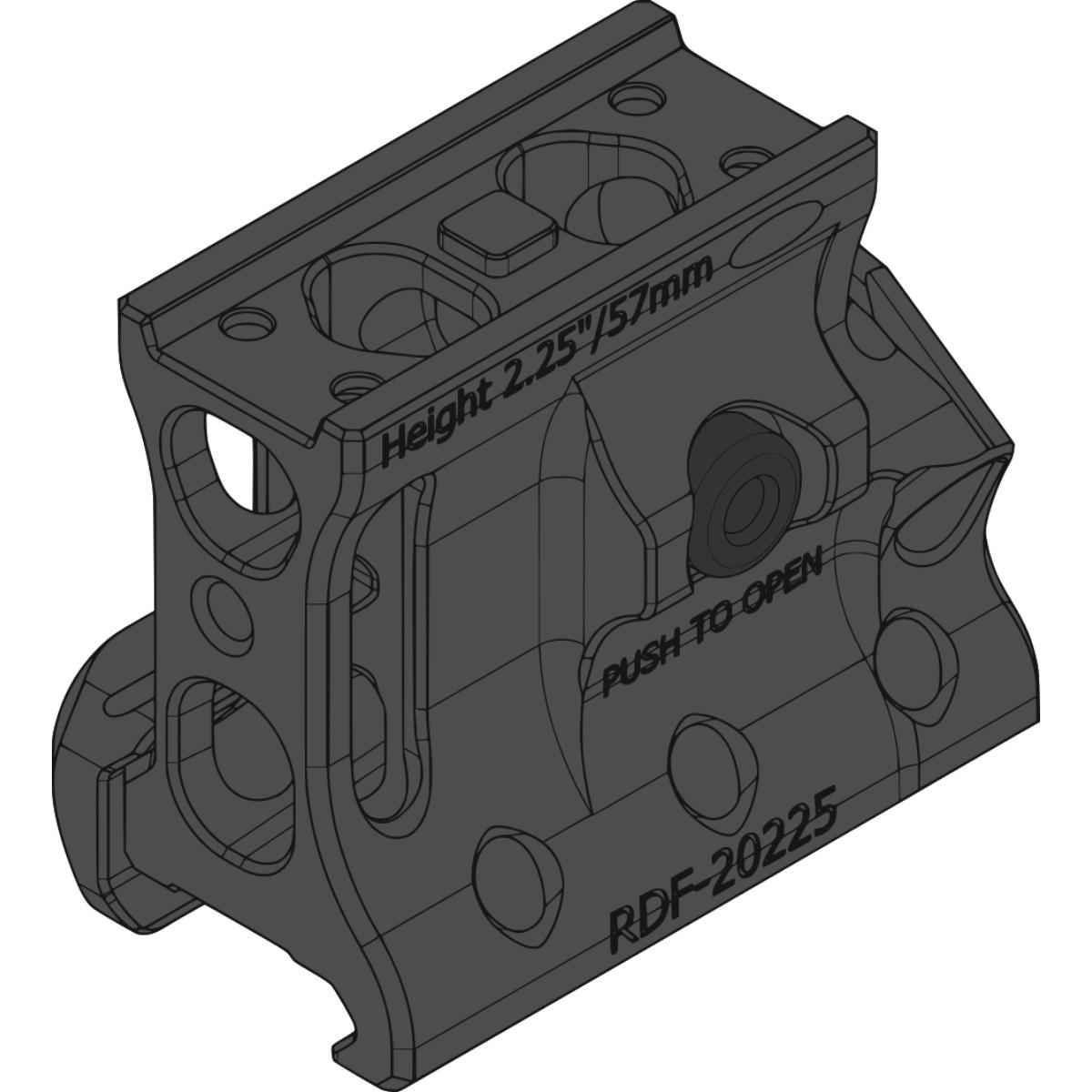 spuhr montaz rdf 20225k aimpoint t 2 magnifier mount h57mm 2 25 pic