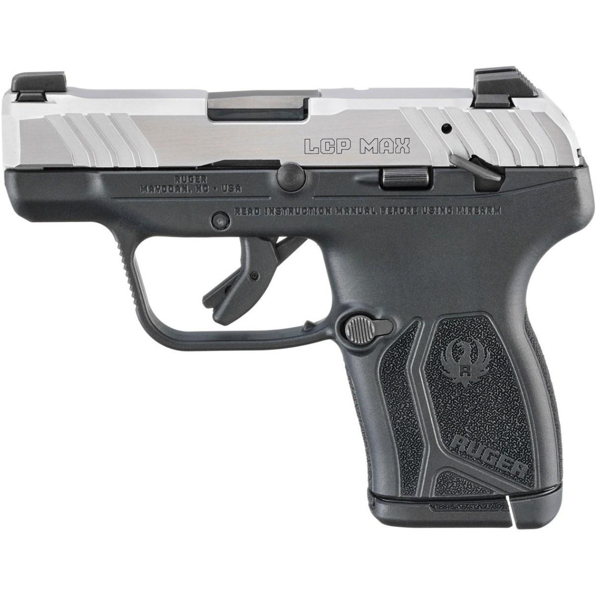 Ruger LCP Max Manual Safety - Black - SS (13749)