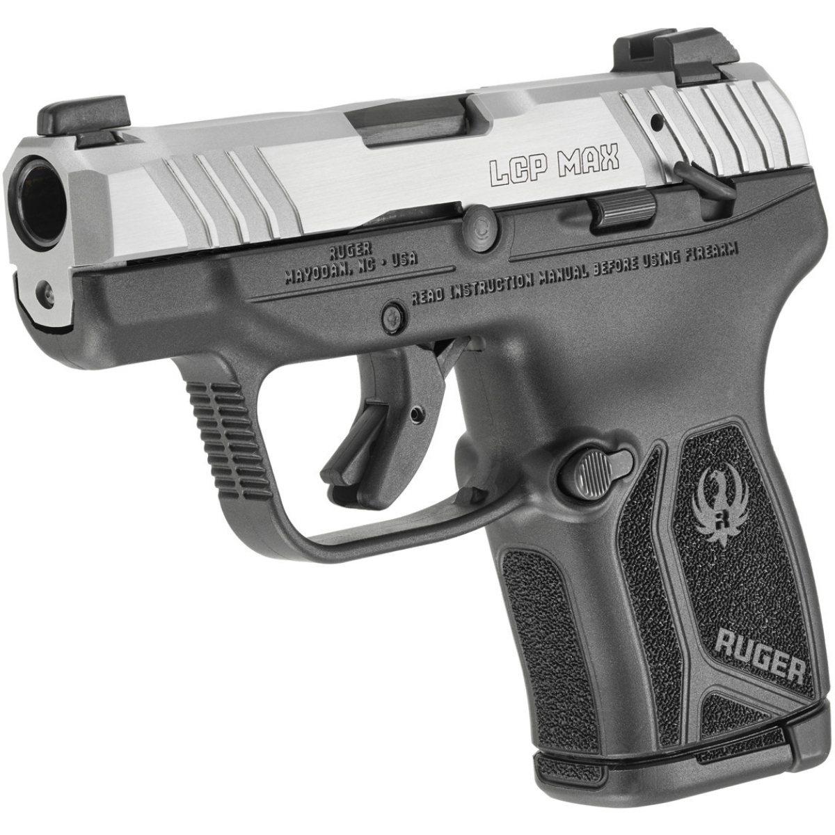 Ruger LCP Max Manual Safety - Black - SS (13749)