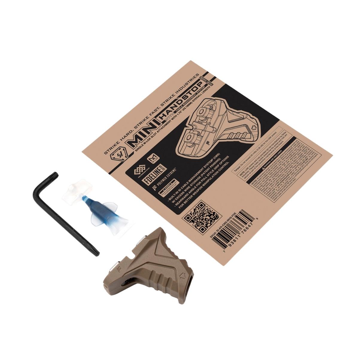 strike industries chwyt mini handstop cms m lok fde si ar cms mhs fde