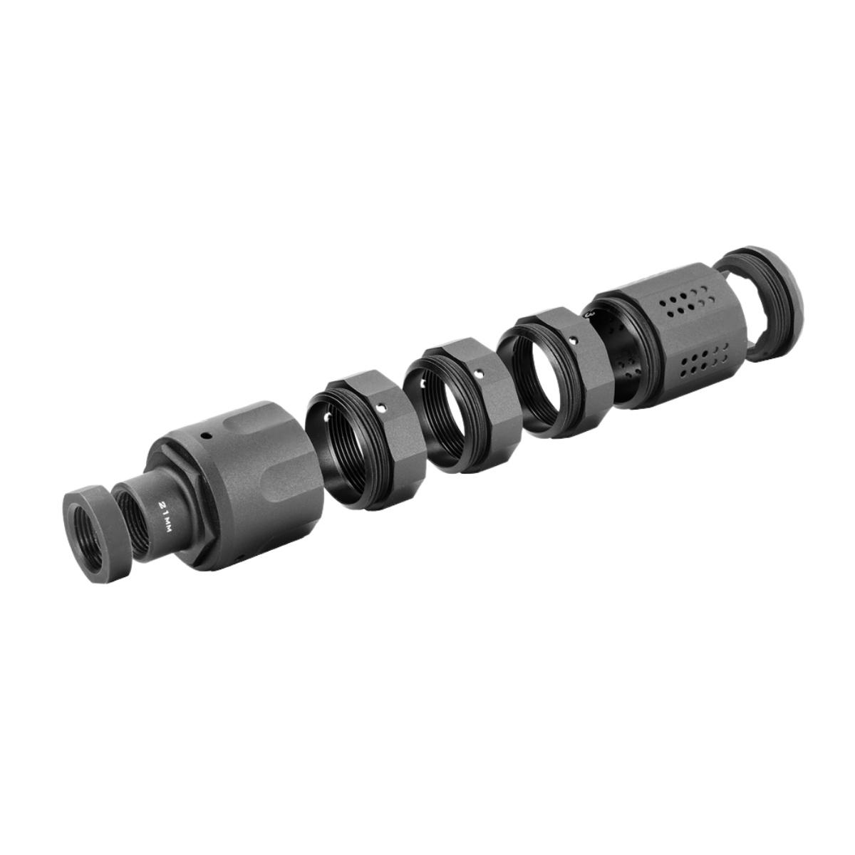strike industries kompensator pistolet 9x19 black 1 2x28 si pistol lc bk