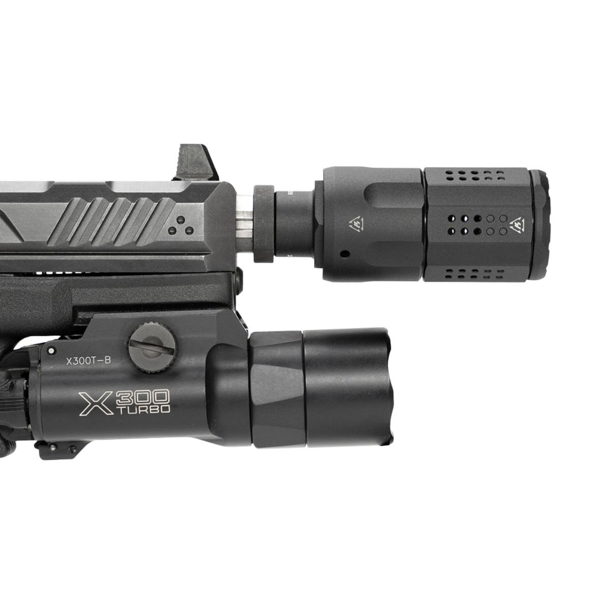 strike industries kompensator pistolet 9x19 black 1 2x28 si pistol lc bk