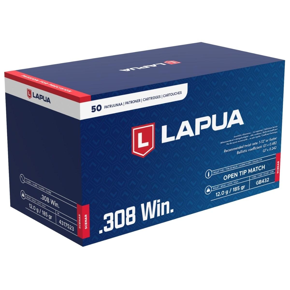 amunicja 308 win lapua otm scenar 185gr 12 0g gb432 adr 1 4s un0012 op 50szt
