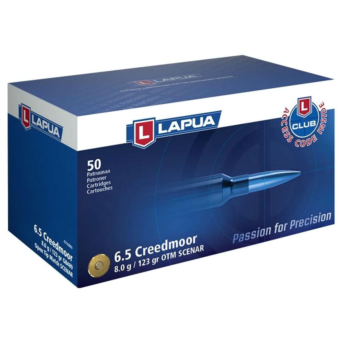 lapua scenar 6 5 creedmoor 123gr gb489