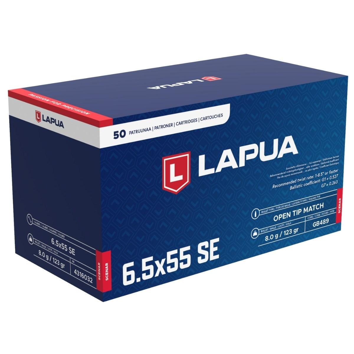 amunicja 6 5x55 lapua se scenar 123gr 8g adr 1 4s un0012 op 50szt