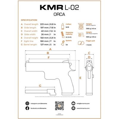 pistolet kmr l 02 orca sa
