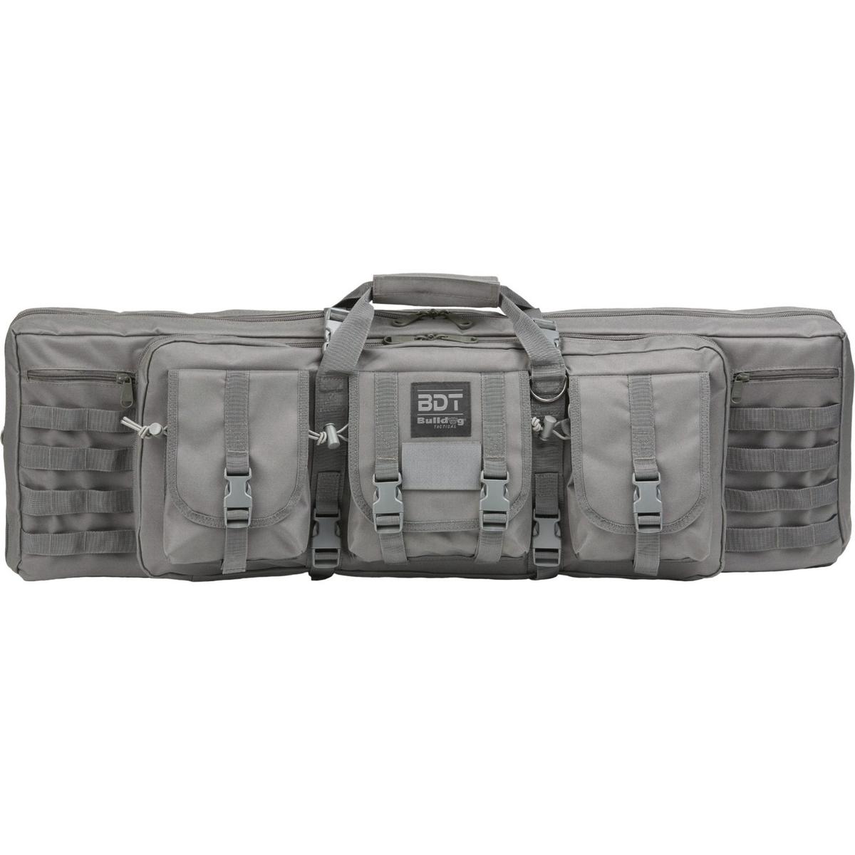 bulldog cases podwojny pokrowiec na bron z mocowaniem molle 94cm szary bdt60 37sg