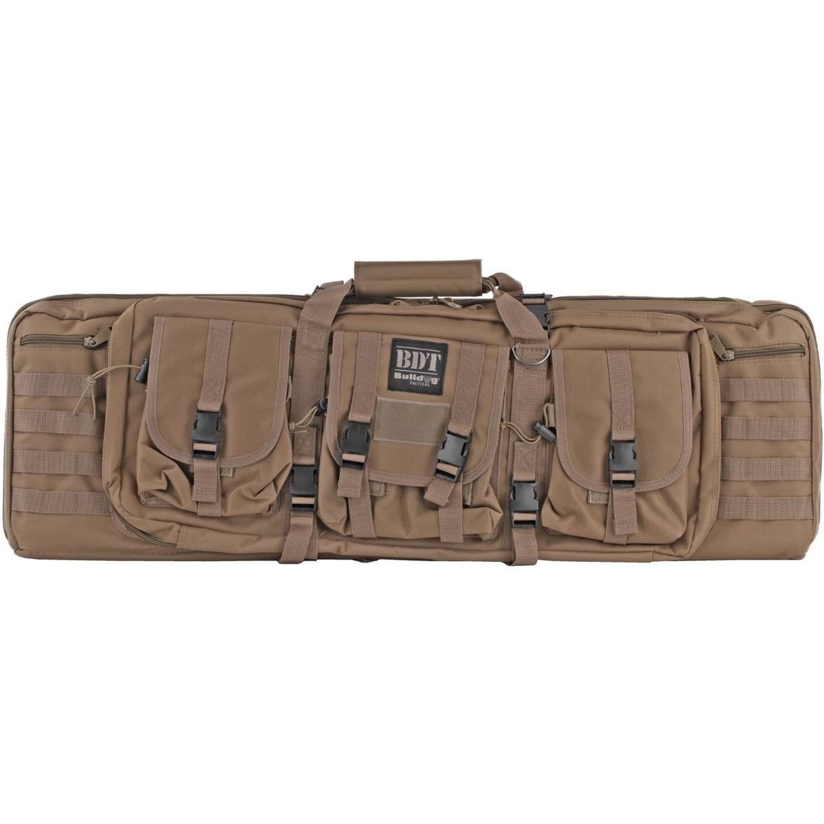 bulldog cases podwojny pokrowiec na bron z mocowaniem molle 94cm tan bdt60 37t