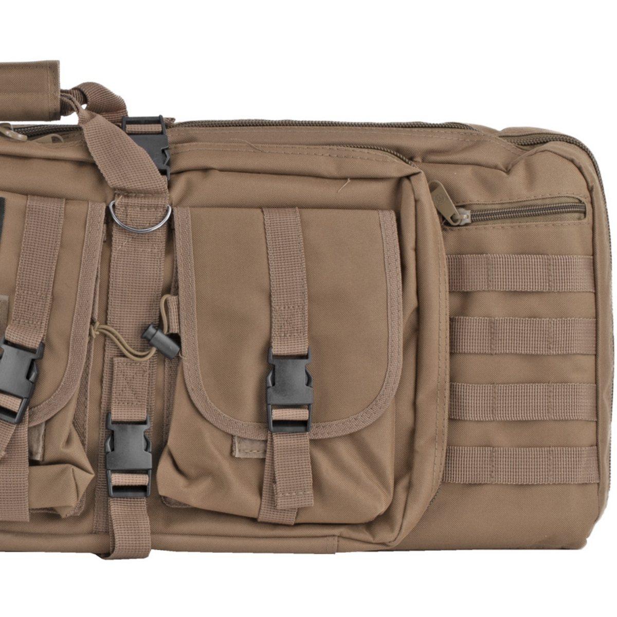 bulldog cases podwojny pokrowiec na bron z mocowaniem molle 94cm tan bdt60 37t