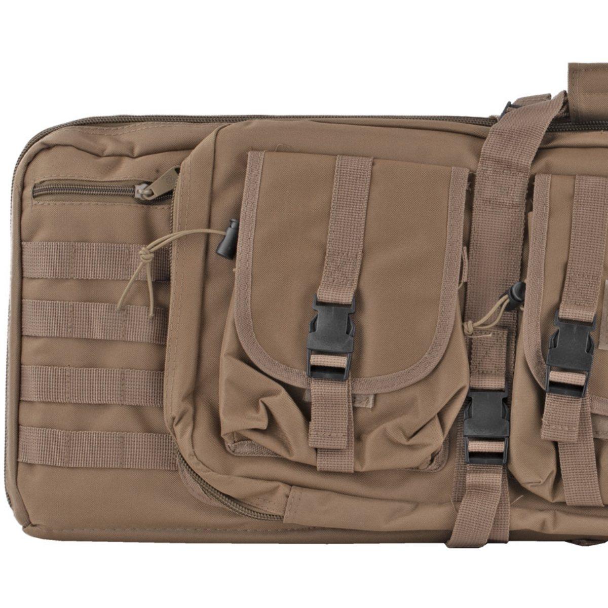 bulldog cases podwojny pokrowiec na bron z mocowaniem molle 94cm tan bdt60 37t