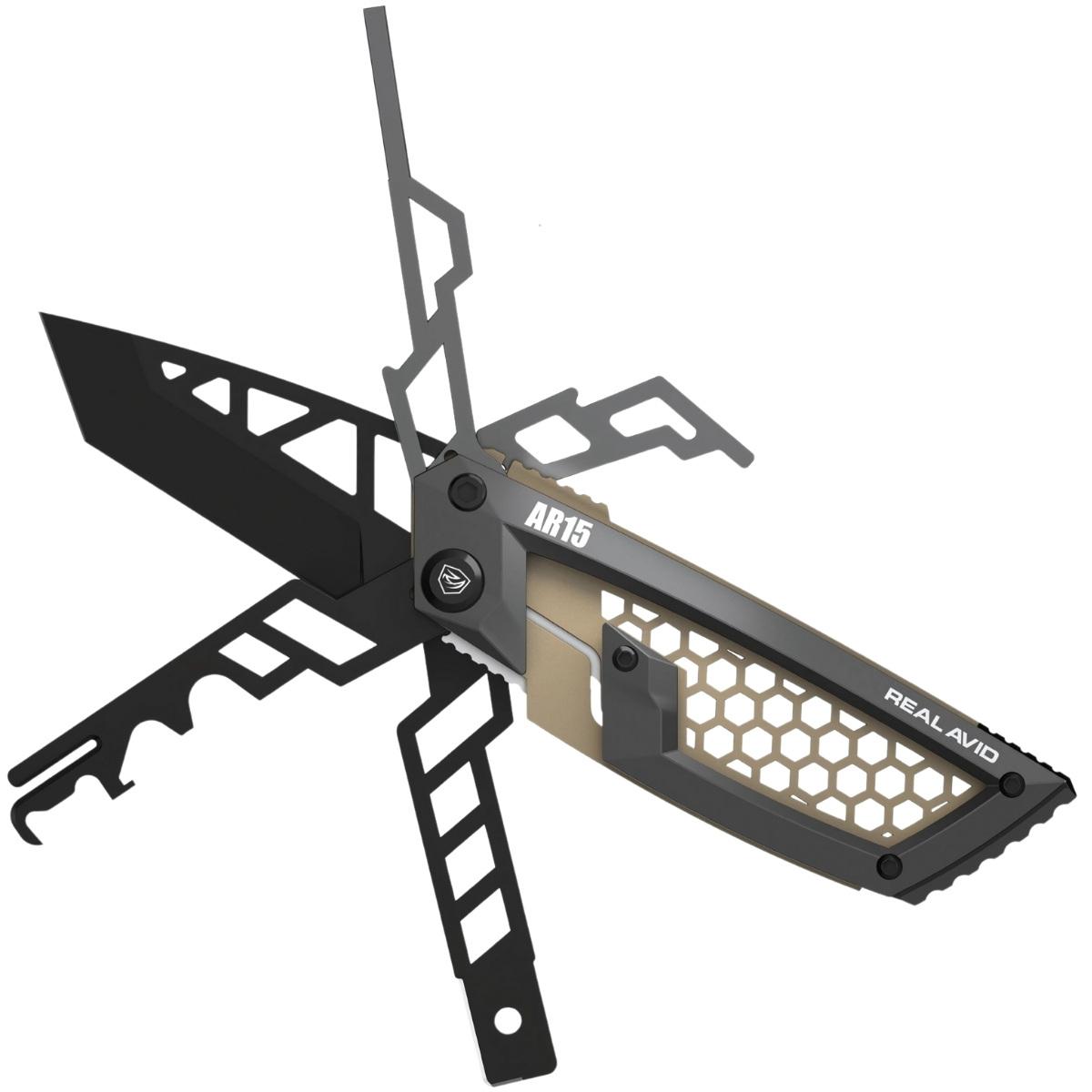 real avid narzedzie wielofunkcyjne do karabinow rodziny ar gun tool edge ar15 szary avgte ar