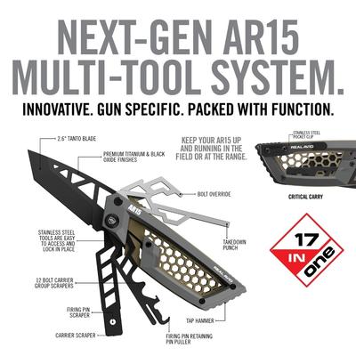real avid narzedzie wielofunkcyjne do karabinow rodziny ar gun tool edge ar15 szary avgte ar