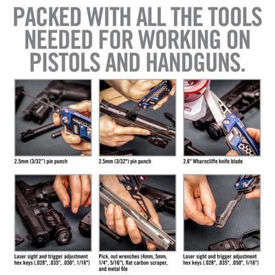 real avid narzedzie wielofunkcyjne do pistoletu gun tool edge pistol niebieski avgte p